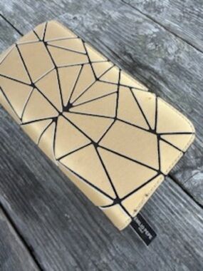 EMILIO PEPE Gold Geometric Pattern Wallet
